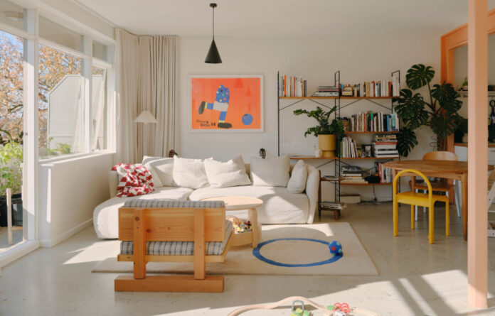 Photographer Tom Ross’ Peachy Melbourne Family Apartment