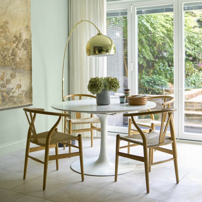 This mind-blowing DIY dining table is made from plant pots – but you'd never know