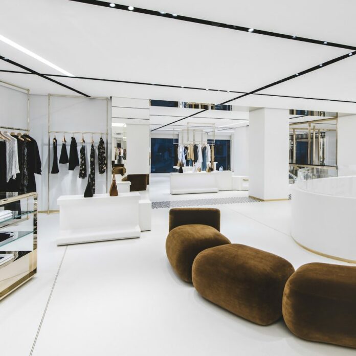 Interior photo of Burberry's New Bond Street Store