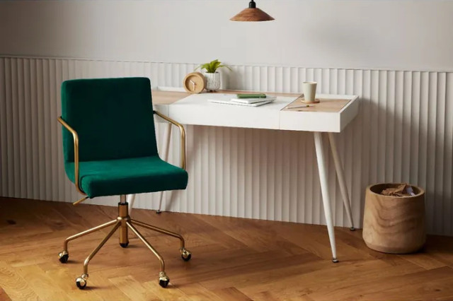 Officeworks green chair