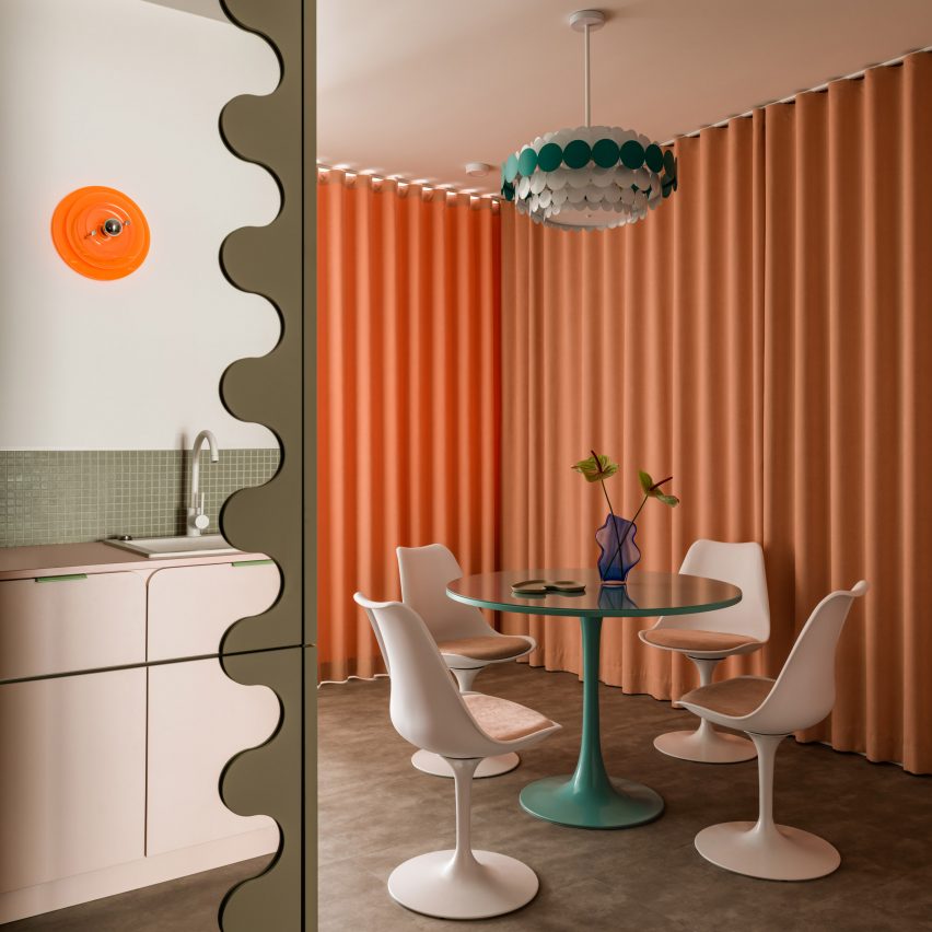 Furora Studio designs Kraków rental apartment Pops with "very sugary interior"
