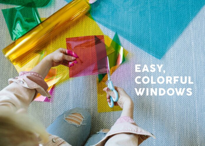 How We Used Colored Window Film To Birdie’s Windows – Spoiler: It Was A Super Fast, Cheap, And Easy DIY