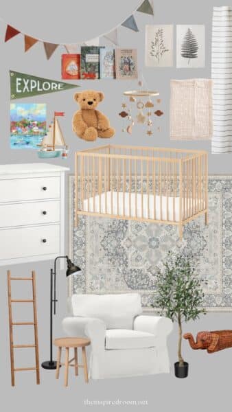 Baby Boy Nursery Design Mood Board (Courtney’s Baby!)