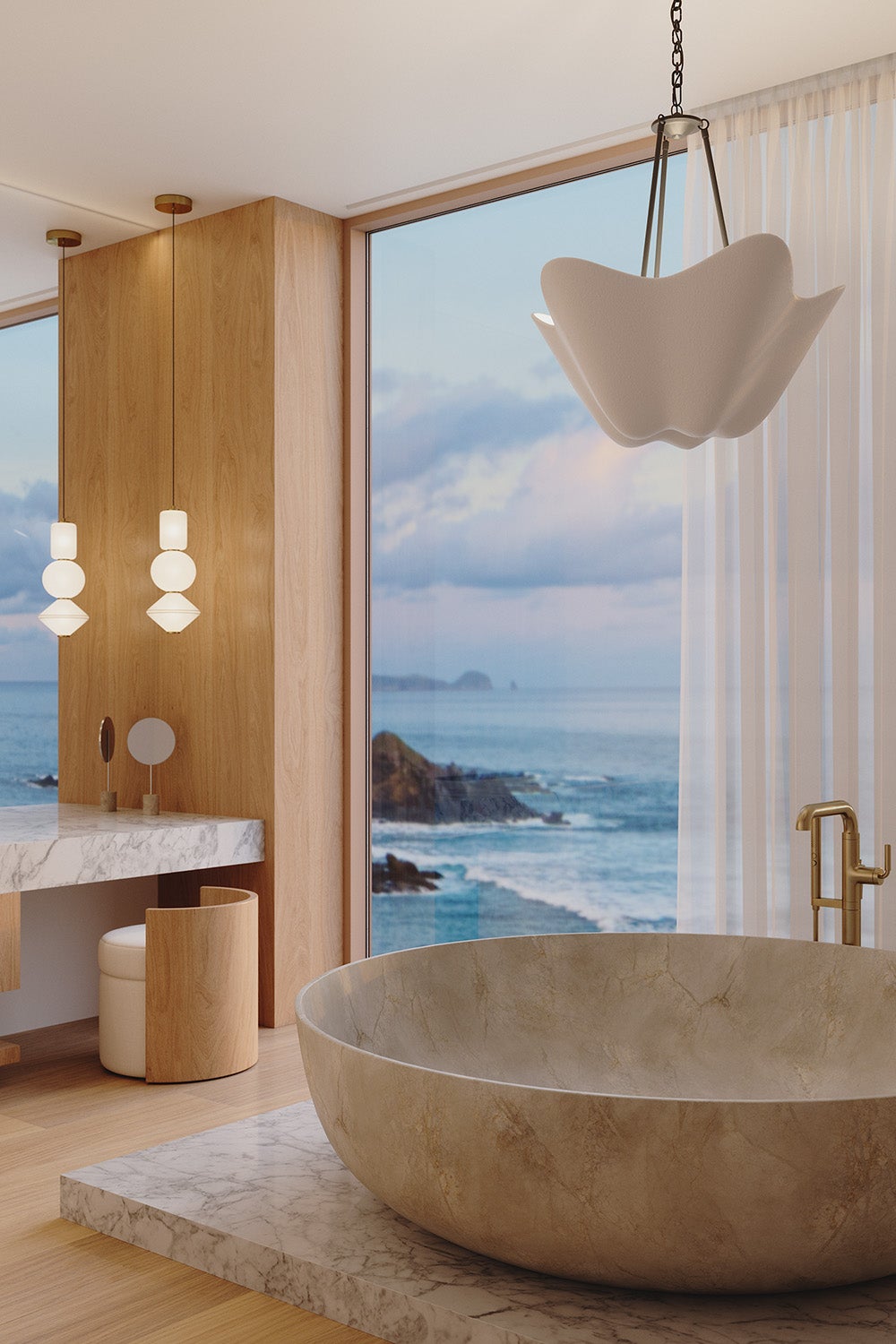This Stunning Bath Designed by Victoria Tonelli is a Modern Retreat