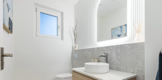 South Coogee bathroom renovation with Natural, Light Colour Palette