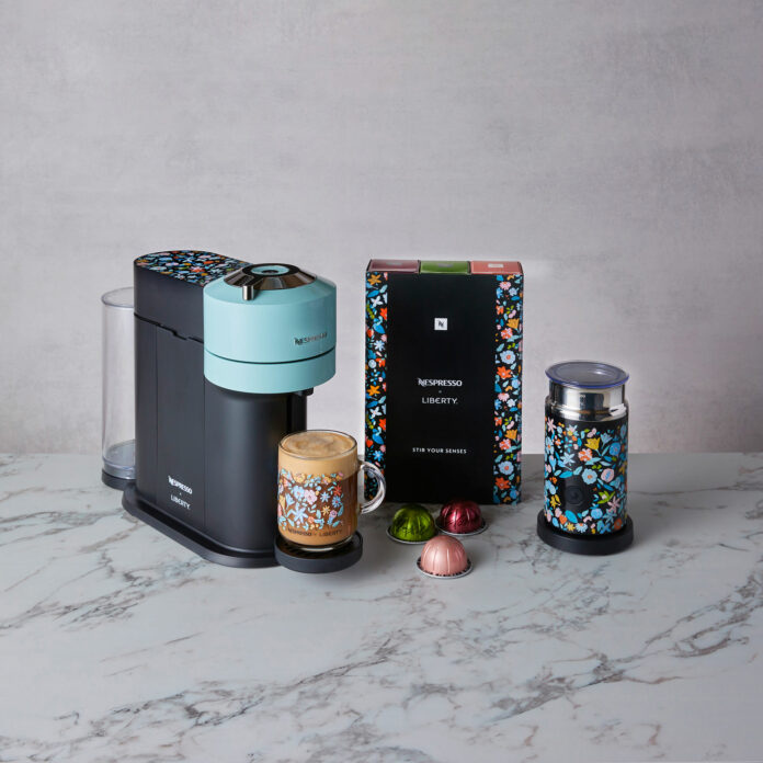 Liberty has given the Nespresso Vertuo a floral makeover - it's a must for cottagecore kitchens