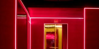 Crosby Studios looks to "signature red" of David Lynch for Silencio New York