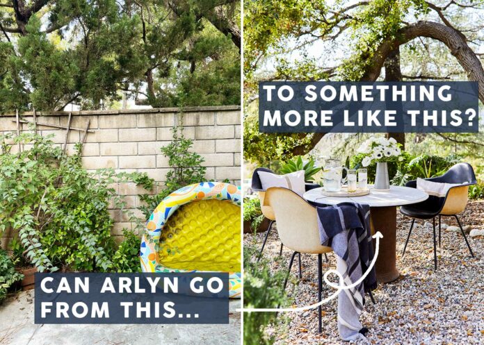 Spiders, Weeds, Kiddie Pools & Beyond: Arlyn’s Patio Is Ready For a Major Upgrade