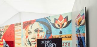 LG OLED and Shepard Fairey exhibition at Frieze Los Angeles