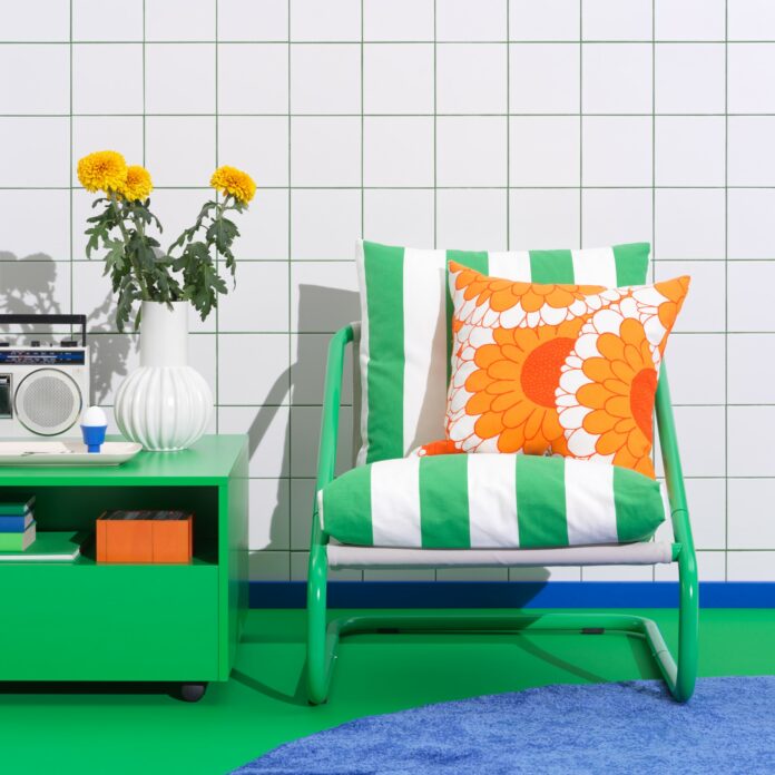 IKEA has re-released one of it's most popular armchairs from the 70s and it's right on trend for this year