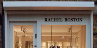 Rachel Boston's first flagship store and showroom in London