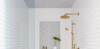 Small Scale Blue Bathroom Tile